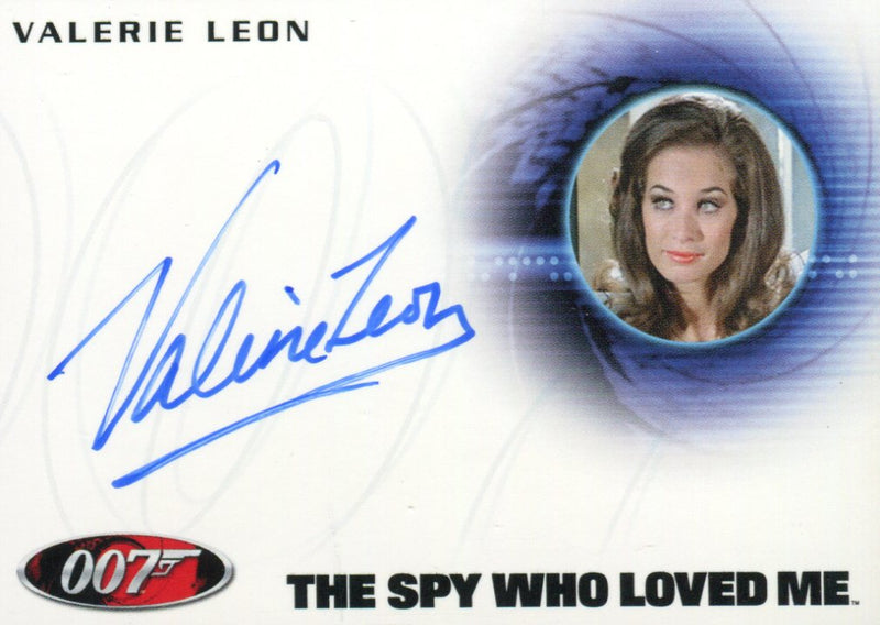 James Bond Mission Logs Valerie Leon as Hotel Receptionist Autograph Card A191   - TvMovieCards.com