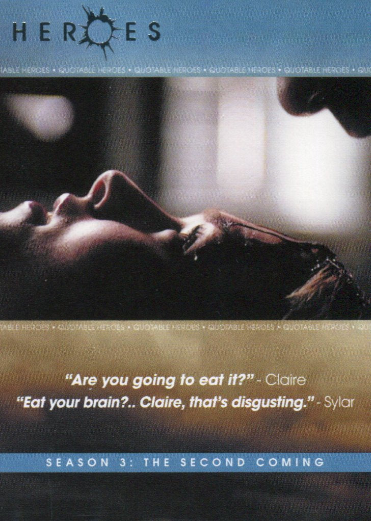 Heroes Archives The Quotable Heroes Rewards Chase Card Q10   - TvMovieCards.com