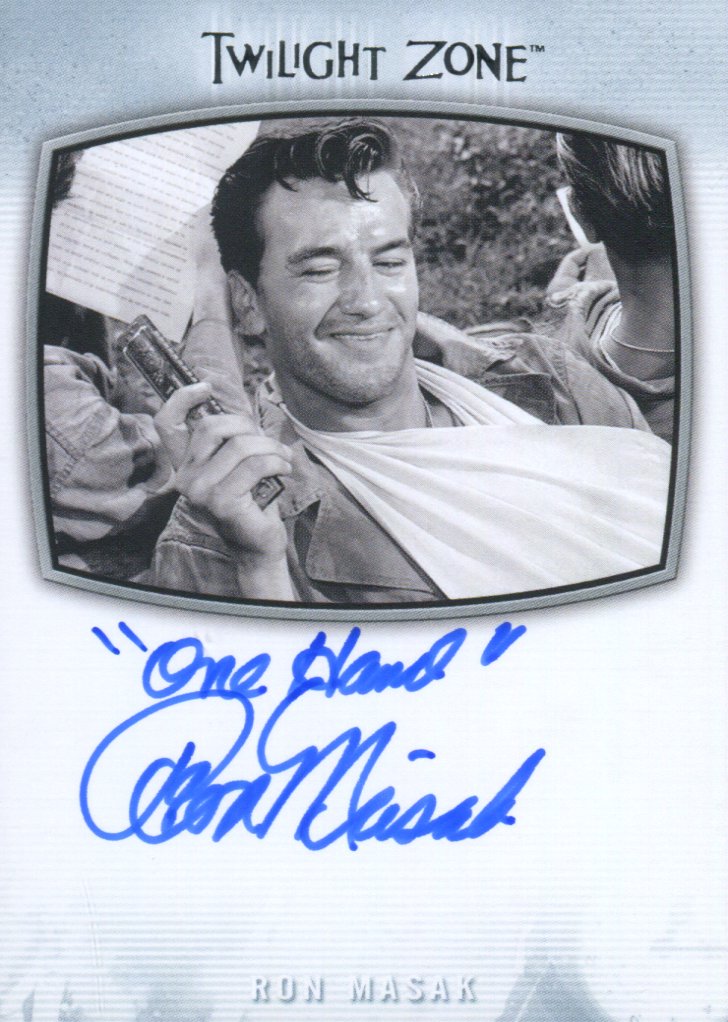 Twilight Zone Archives 2020 Ron Masak One Hand Autograph Card AI-25   - TvMovieCards.com