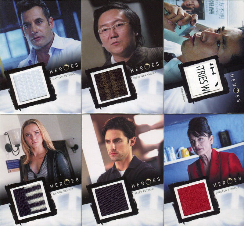 Heroes Archives Costume Card Set 15 Cards Rittenhouse 2010   - TvMovieCards.com