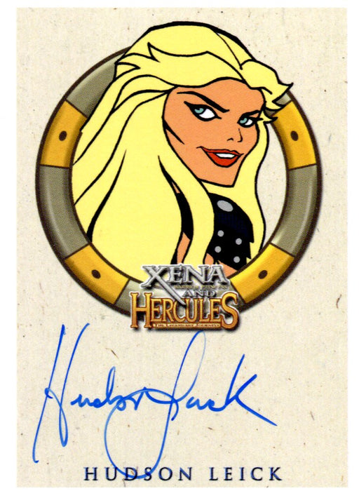 Xena & Hercules Animated Adventures Hudson Leick Callisto Autograph Card   - TvMovieCards.com