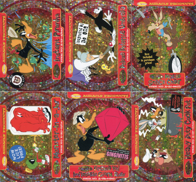 Looney Tunes Back In Action Movie ACME Miracle Products Chase Card Set A-1 A-6   - TvMovieCards.com