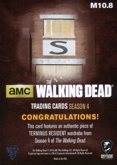 Walking Dead Season 4 Part 1 Terminus Resident's Wardrobe Costume Card M10.8   - TvMovieCards.com