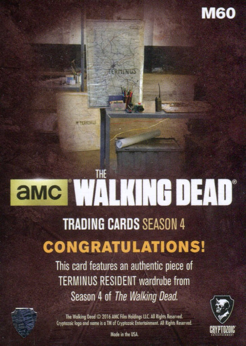 Walking Dead Season 4 Part 2 Terminus Resident's Wardrobe Costume Card M60   - TvMovieCards.com