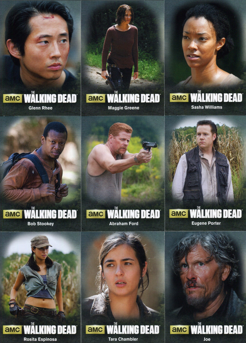 Walking Dead Season 4 Part 2 Character Bios Chase Card Set C10 thru C18   - TvMovieCards.com