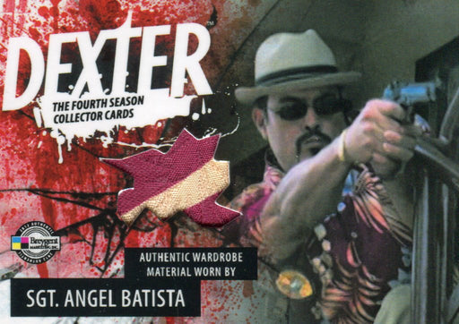 DEXTER Season 4 Wardrobe Costume Card Sgt. Angel Batista D4C-C ABB   - TvMovieCards.com