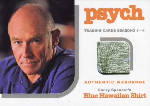 Psych Seasons 1-4 Henry Spencer's Blue Hawaiian Shirt Costume Card M5   - TvMovieCards.com