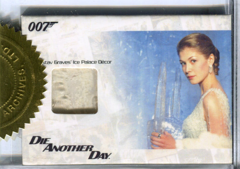 James Bond 50th Anniversary Series One Ice Palace Dealer Relic Prop Card JBR27   - TvMovieCards.com
