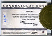 James Bond 50th Anniversary Series One Ice Palace Dealer Relic Prop Card JBR27   - TvMovieCards.com