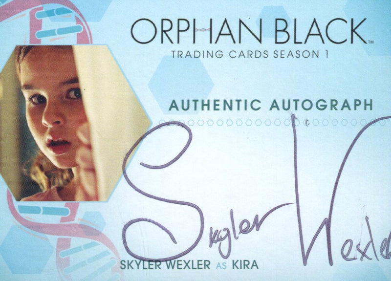 Orphan Black Season 1 Skyler Wexler as Kira Autograph Card SW   - TvMovieCards.com