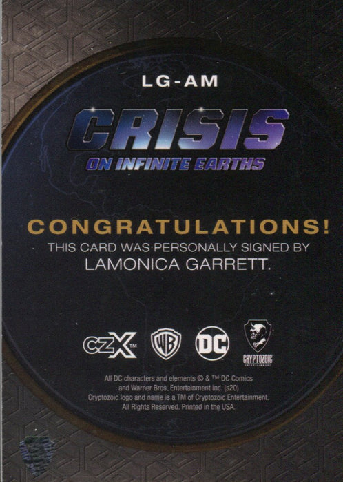 CZX Crisis Infinite Earths Lamonica Garrett Anti Monitor Autograph Card LG-AM   - TvMovieCards.com