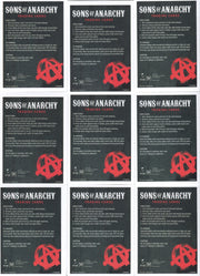 Sons of Anarchy Seasons 1 - 3 Temporary Tattoos Chase Card Set TT01-TT09   - TvMovieCards.com