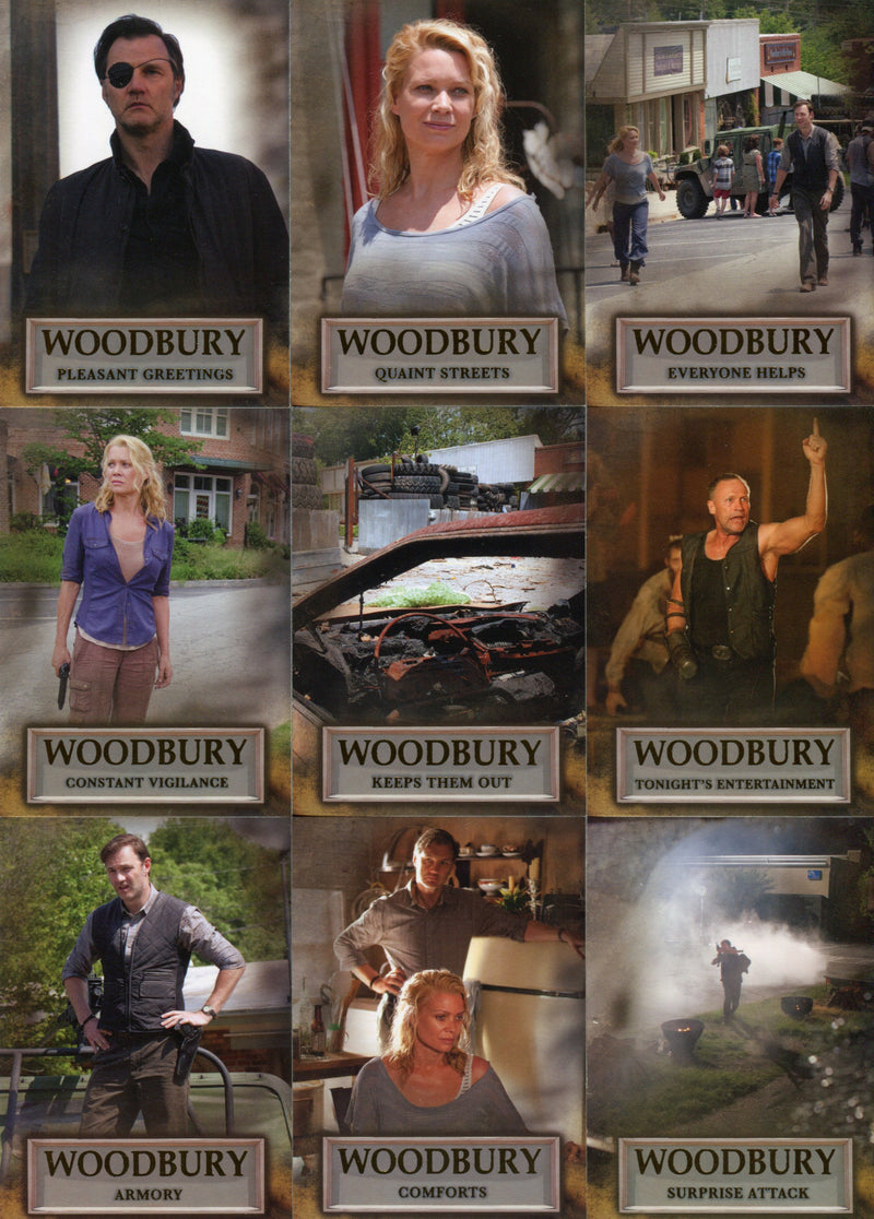 Walking Dead Season 3 Part 2 Woodbury Chase Card Set WB-01 thru WB-09   - TvMovieCards.com