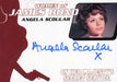 James Bond Heroes & Villains Bond Women Angela Scoular Autograph Card WA36   - TvMovieCards.com