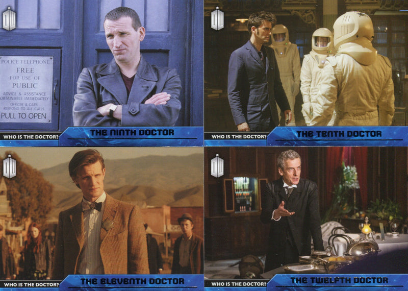 Doctor Who 2015 Topps Who Is the Doctor? Chase Card Set D-1 thru D-12   - TvMovieCards.com