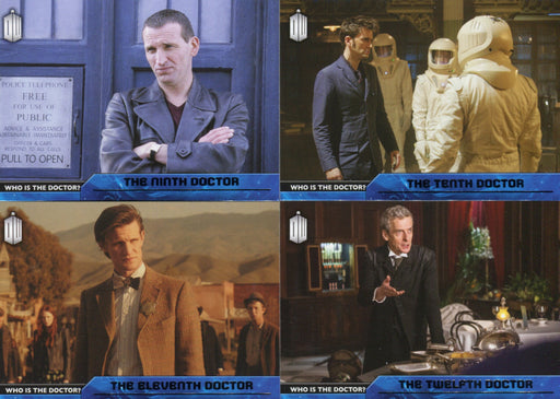Doctor Who 2015 Topps Who Is the Doctor? Chase Card Set D-1 thru D-12   - TvMovieCards.com