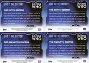 Doctor Who 2015 Topps Who Is the Doctor? Chase Card Set D-1 thru D-12   - TvMovieCards.com