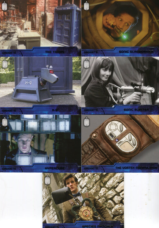 Doctor Who 2015 Topps Gadgets Chase Card Set G-1 thru G-7   - TvMovieCards.com