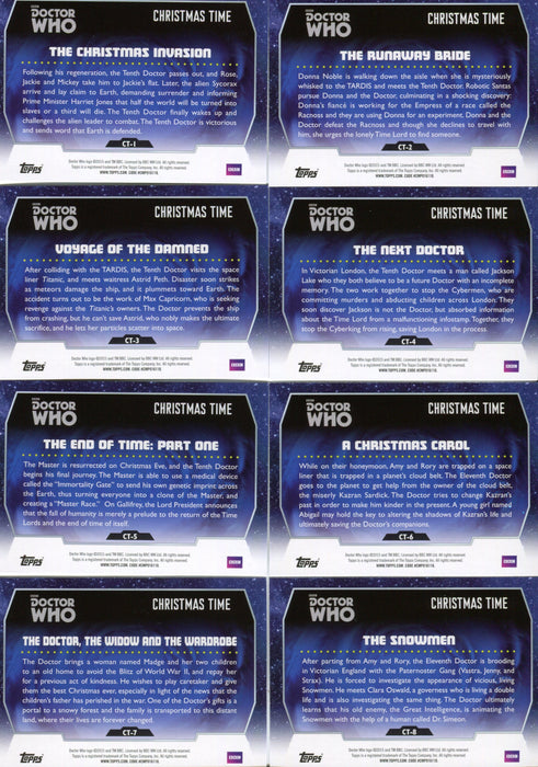 Doctor Who 2015 Topps Christmas Time Chase Card Set CT-1 thru CT-10   - TvMovieCards.com