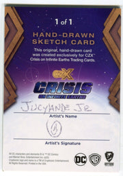 2022 CZX Crisis on Infinite Earths Artist Sketch Card by Jucylande Junior   - TvMovieCards.com