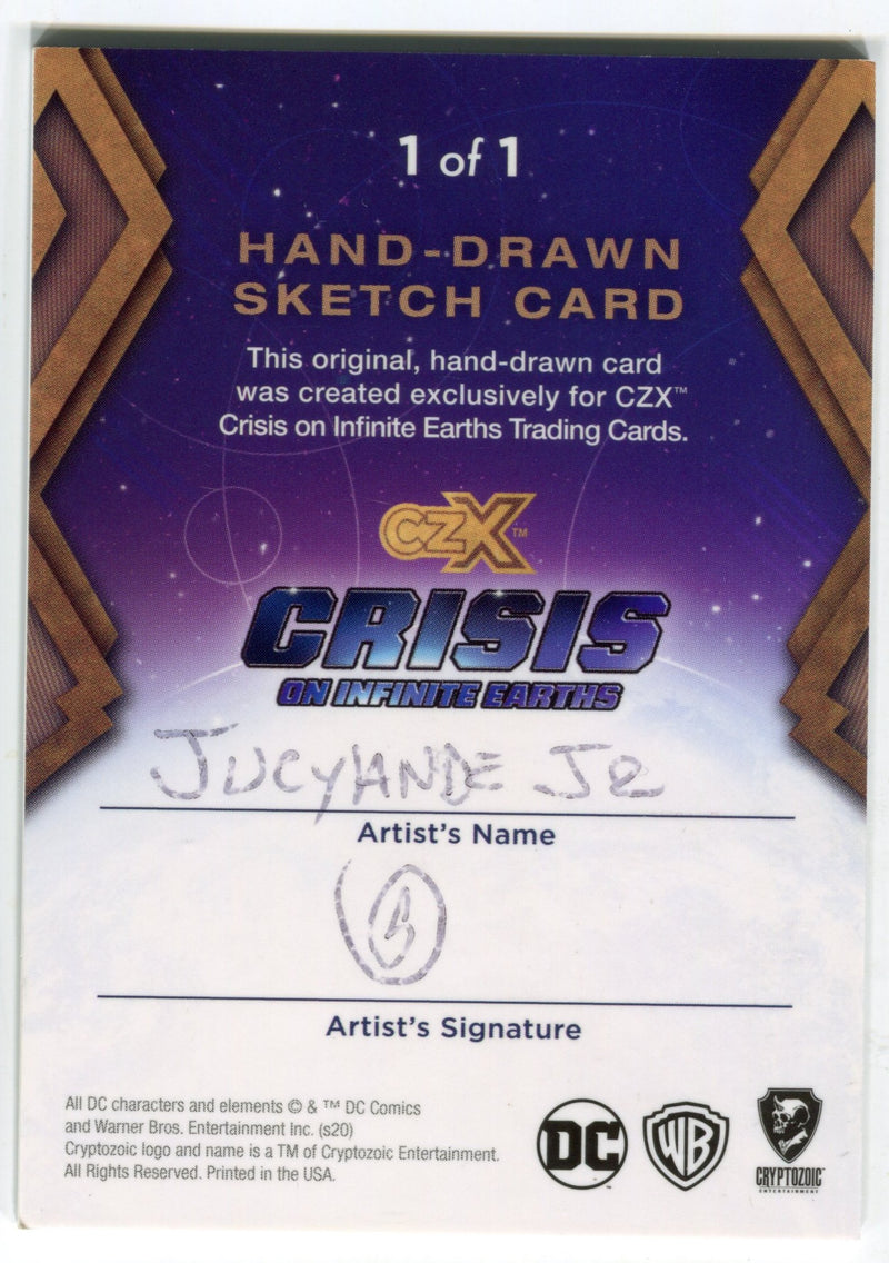 2022 CZX Crisis on Infinite Earths Artist Sketch Card by Jucylande Junior   - TvMovieCards.com