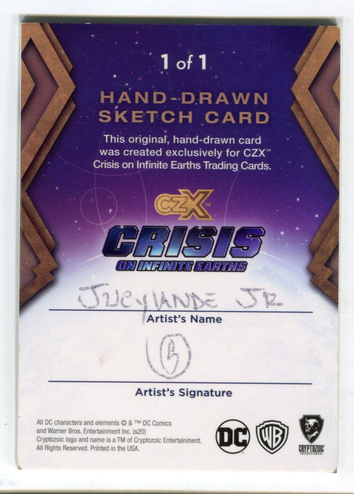 2022 CZX Crisis on Infinite Earths Artist Sketch Card by Jucylande Junior   - TvMovieCards.com