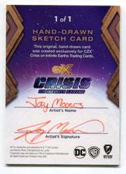 2022 CZX Crisis on Infinite Earths Artist Sketch Card by Jay Mooers   - TvMovieCards.com