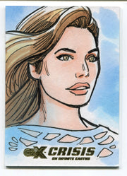 2022 CZX Crisis on Infinite Earths Artist Sketch Card by Tim Shinn   - TvMovieCards.com