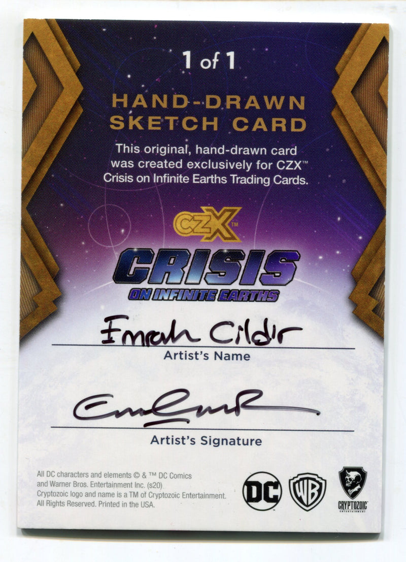 2022 CZX Crisis on Infinite Earths Artist Sketch Card by Emrah Çildir Superman   - TvMovieCards.com