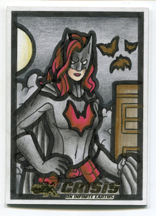 2022 CZX Crisis on Infinite Earths Artist Sketch Card by Christina Charbali   - TvMovieCards.com