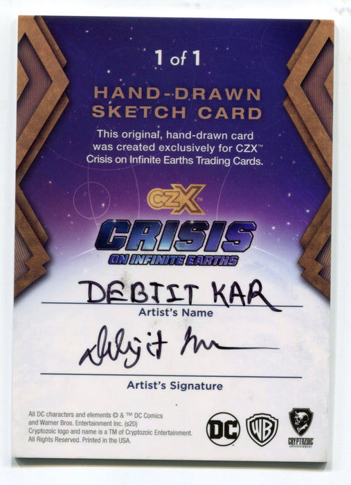 2022 CZX Crisis on Infinite Earths Artist Sketch Card by Debjit Kar Green Arrow   - TvMovieCards.com