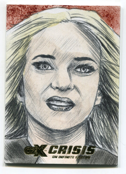 2022 CZX Crisis on Infinite Earths Artist Sketch Card by Jeffrey Benitez   - TvMovieCards.com