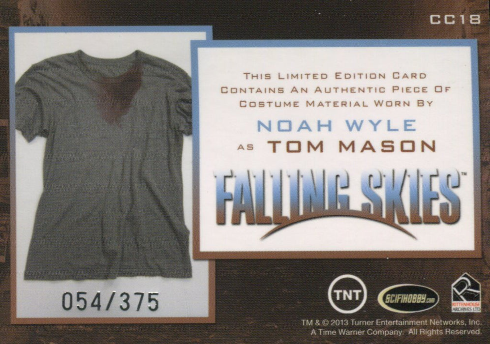 Falling Skies Season 2 Premium Pack Tom Mason Wyle Costume Card CC18 054/375   - TvMovieCards.com
