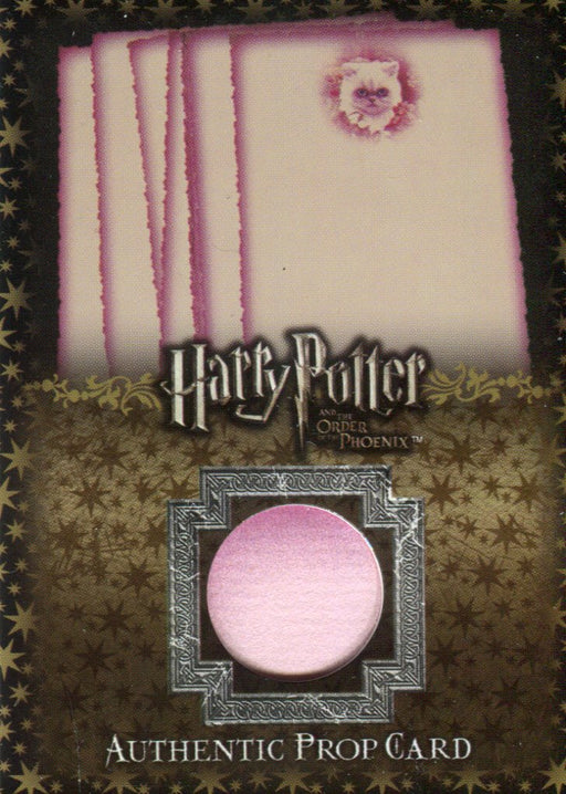 Harry Potter Order Phoenix Update Stationary Prop Card P6 HP #085/450   - TvMovieCards.com