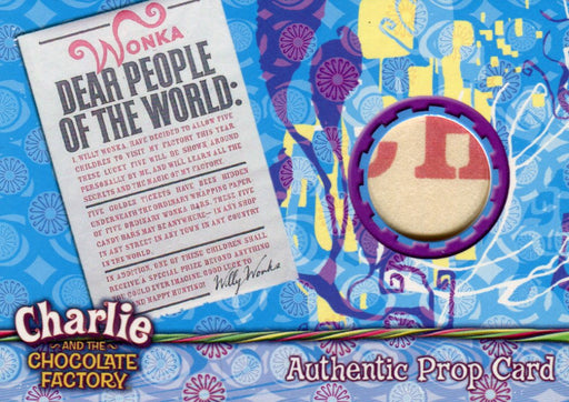 Charlie & Chocolate Factory Contest Announcement Poster Prop Card #473/490   - TvMovieCards.com