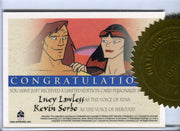Xena & Hercules Animated Adventures Lawless Sorbo Double Autograph Card   - TvMovieCards.com
