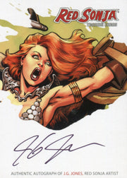 Red Sonja 2012 (Breygent) RSA-JJC J.G. Jones SDCC San Diego Autograph Card   - TvMovieCards.com