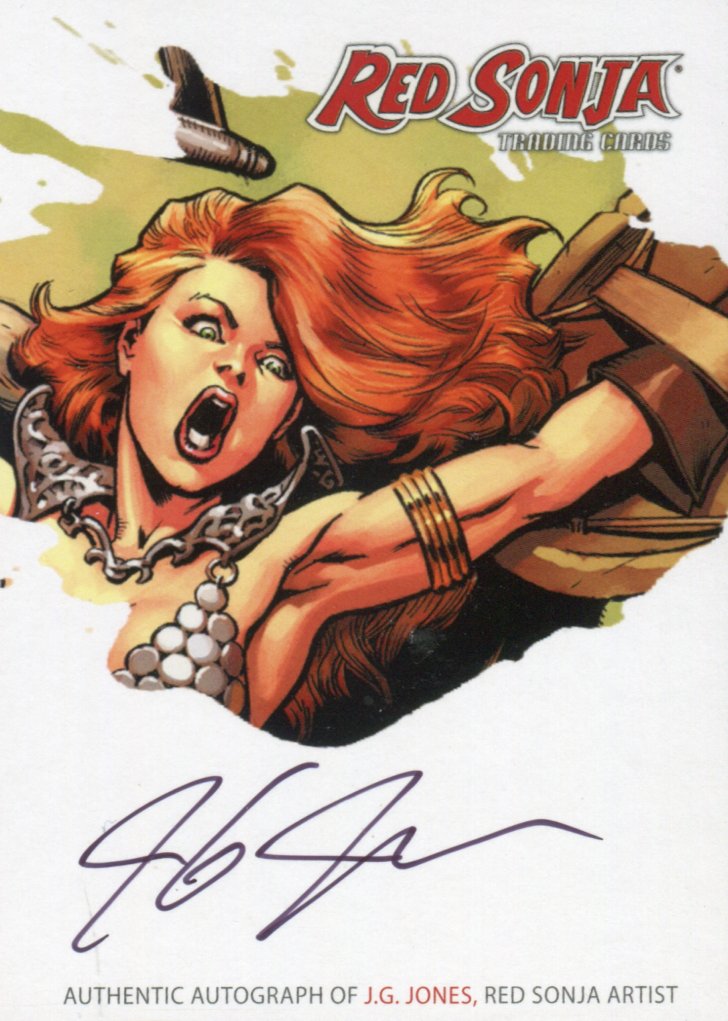 Red Sonja 2012 (Breygent) RSA-JJC J.G. Jones SDCC San Diego Autograph Card   - TvMovieCards.com