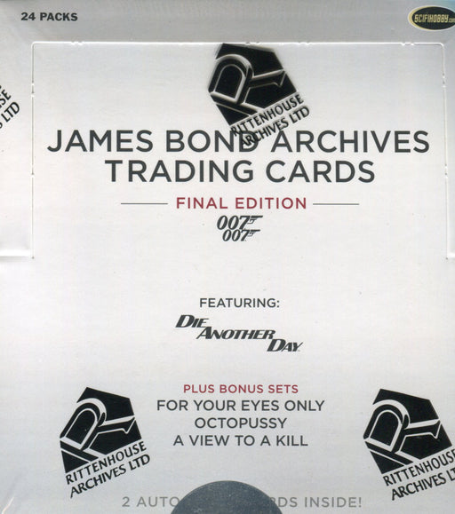 James Bond Archives 2017 Final Edition Card Box 24 Packs 2 Autograph Cards   - TvMovieCards.com