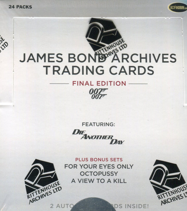 James Bond Archives 2017 Final Edition Card Box 24 Packs 2 Autograph Cards   - TvMovieCards.com