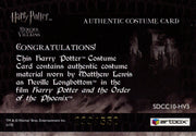 Harry Potter Heroes & Villains Neville Costume Card HP SDCC10-HV3 #099/550   - TvMovieCards.com