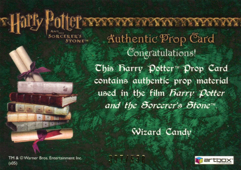 Harry Potter and the Sorcerer's Stone Wizard Candy Prop Card HP #397/538   - TvMovieCards.com