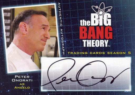 Big Bang Theory Season 5 Peter Onorati as Angelo Autograph Card A17   - TvMovieCards.com