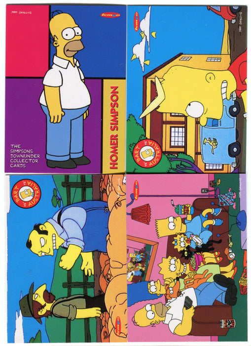 1996 The Simpsons Down Under Base Promo Card Set Promo 1 2 3 4 Tempo   - TvMovieCards.com