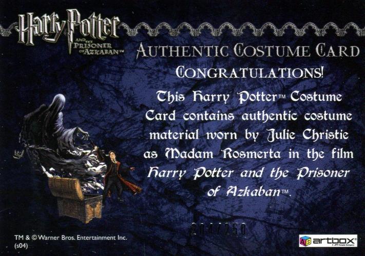 Harry Potter Prisoner Azkaban Update Madame Rosmerta Costume Card HP #204/250   - TvMovieCards.com