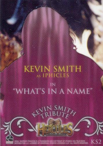 Xena Beauty and Brawn Kevin Smith Tribute Cell Chase Card KS2   - TvMovieCards.com