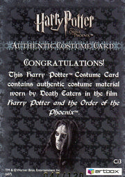 Harry Potter Order Phoenix Update Dealer Incentive Costume Card Ci3 HP #047/120   - TvMovieCards.com