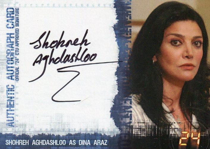 24 Twenty Four Season 4 Shohreh Aghdashloo as Dina Araz Autograph Card   - TvMovieCards.com