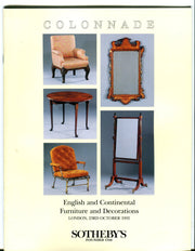 Sothebys Auction Catalog Oct 23 1992 English Continental Furniture & Decorations   - TvMovieCards.com