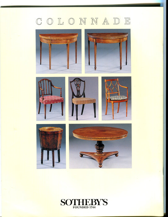 Sothebys Auction Catalog Oct 23 1992 English Continental Furniture & Decorations   - TvMovieCards.com